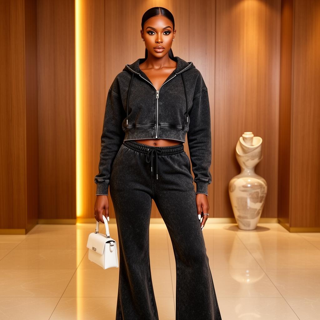 Black Sweat Set