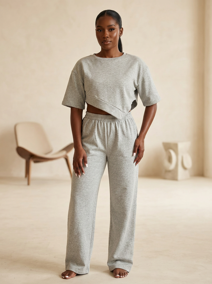 Grey Relaxed Lounge Set